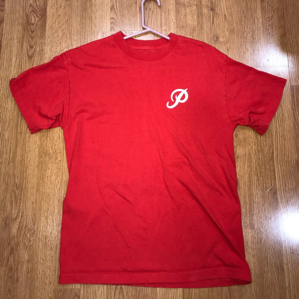 Primitive Men’s Red Retro T-Shirt “Saucin on you”